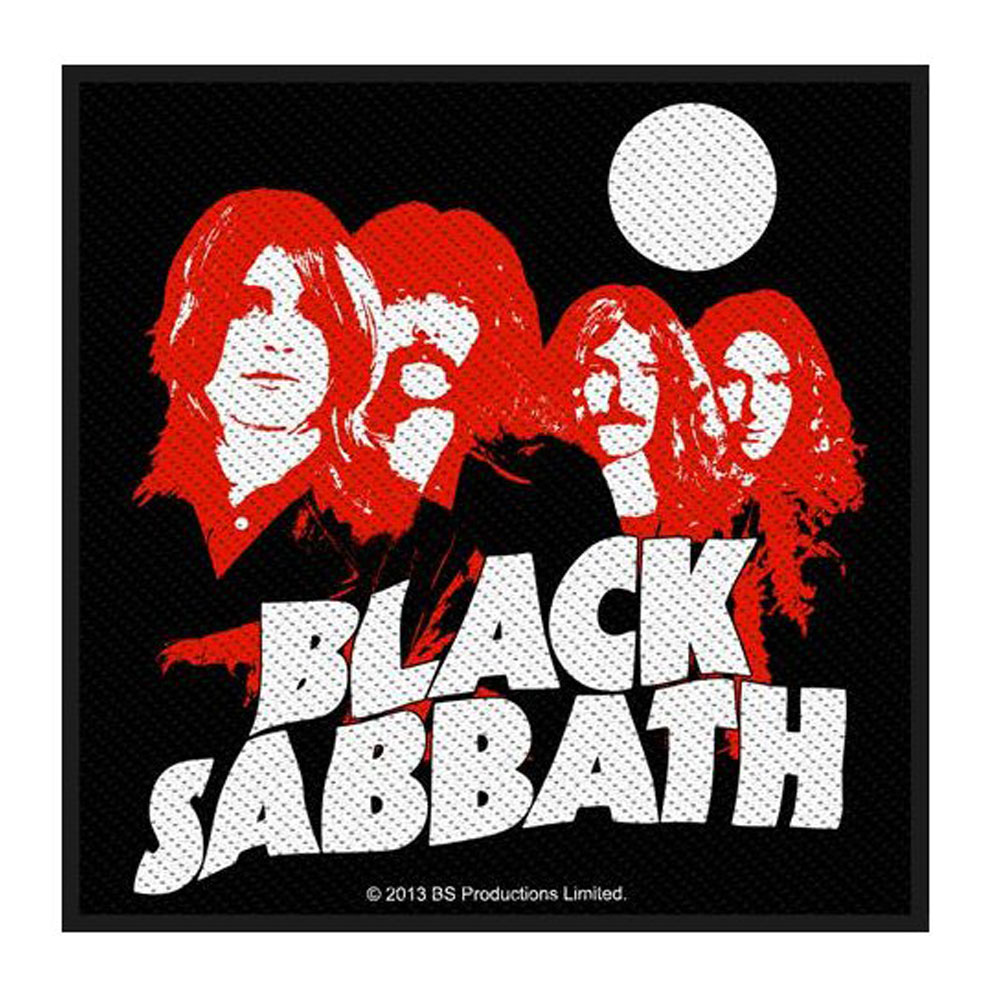 Black Sabbath - Red Portraits Patch - Schwarz
